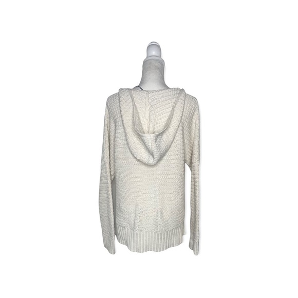 RACHEL ZOE Ivory Relaxed Hooded Sweater M NWT - Picture 14 of 15